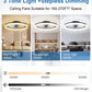 Ceiling Fans with Lights and Remote, 20" Modern Low Profile Ceiling Fan with Light, Stepless Color Temperature Change and 6 Speeds for Bedroom, Kids Room and Living Room (Black)
