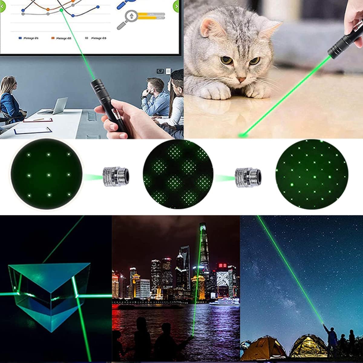 Long Range Laser Pointer, USB Rechargeable Laser Pointer, Suitable for TV, LED, LCD Screen Demonstration and so On.