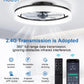 Ceiling Fans with Lights and Remote, 20" Modern Low Profile Ceiling Fan with Light, Stepless Color Temperature Change and 6 Speeds for Bedroom, Kids Room and Living Room (Black)