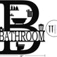 Metal Bathroom Wall Decor, Farmhouse Metal Bathroom Wall Art, Funny Bathroom Sign for Modern Home Hanging Decorations. (Black - 12 X 14 Inch)