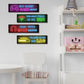 4 Pcs Printed Neon Gaming Posters, Teen Boys Room Decorations, Gamer Wall Art Decor for Bedroom Wooden